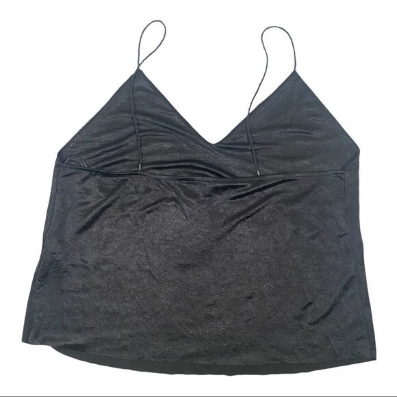 NWT Zara Spaghetti Strap Slinky Tank Top Size XL - Picture 10 of 10